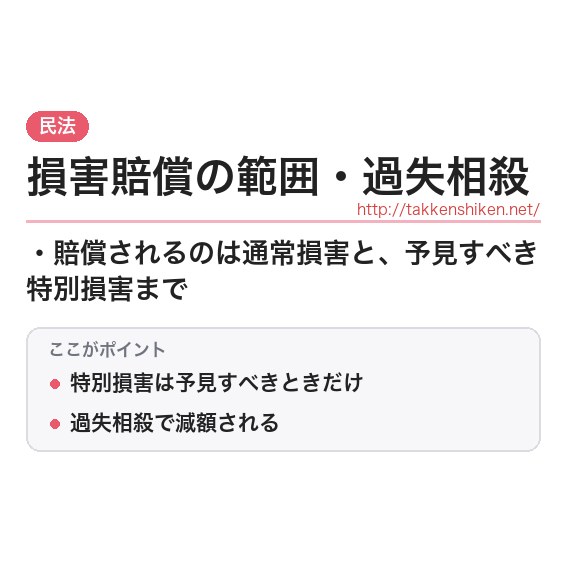 「損害賠償の範囲・過失相殺」とは？わかりやすく解説の要点