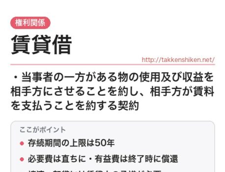 「賃貸借（民法）」とは？わかりやすく解説