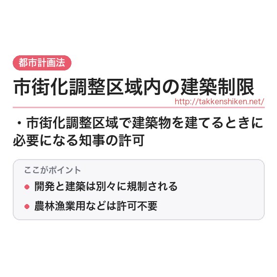 「市街化調整区域内の建築制限」とは？わかりやすく解説の要点