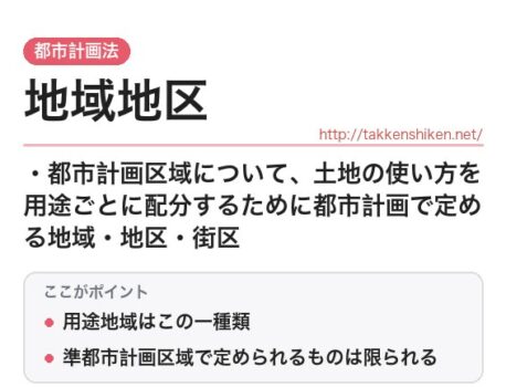 「地域地区（都市計画法）」とは？わかりやすく解説