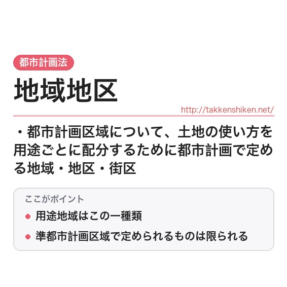 「地域地区」とは？わかりやすく解説の要点