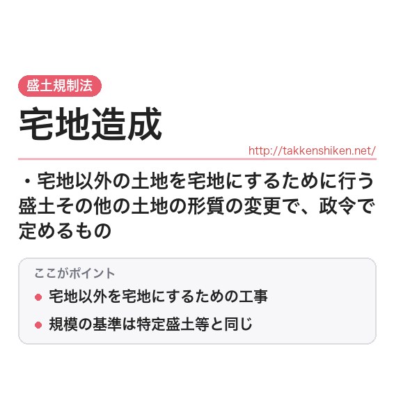 「宅地造成」とは？わかりやすく解説の要点