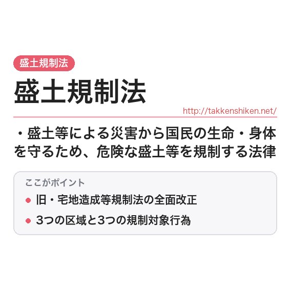 「盛土規制法」とは？わかりやすく解説の要点