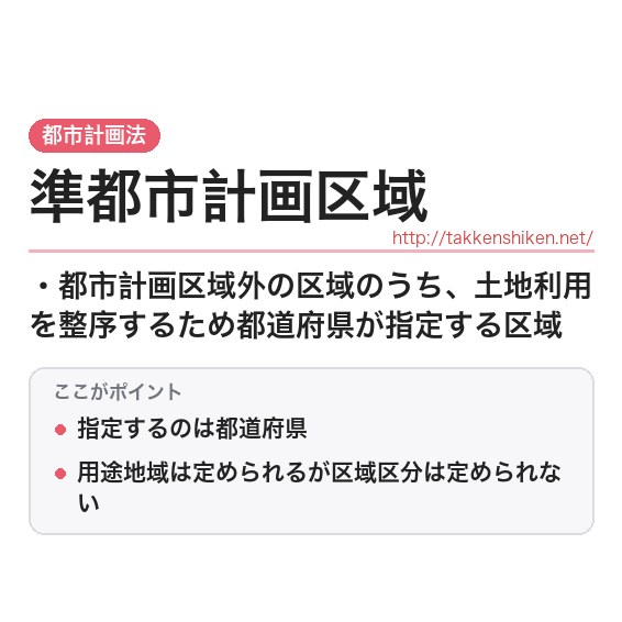 「準都市計画区域」とは？わかりやすく解説の要点