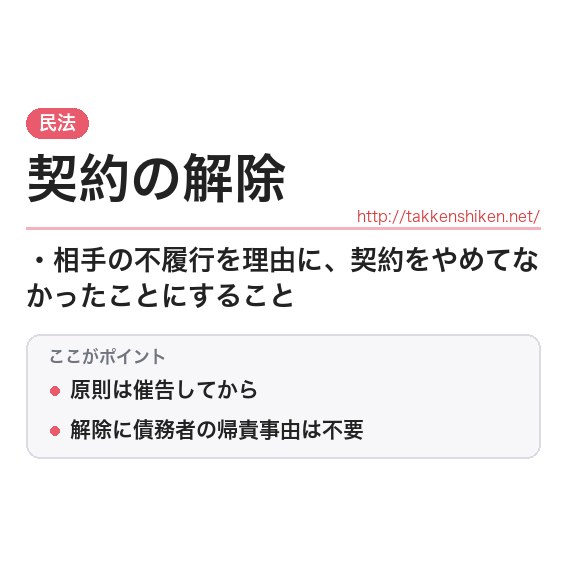 「契約の解除」とは？わかりやすく解説の要点
