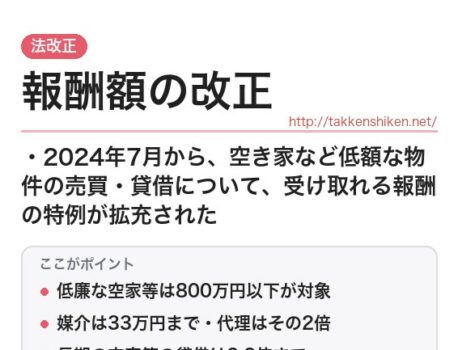 報酬額の改正（2024年7月施行）をわかりやすく解説！