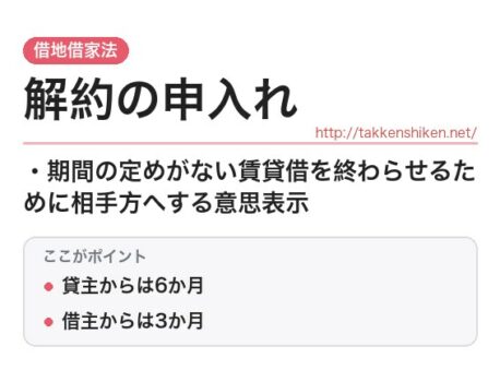 「解約の申入れ（借地借家法）」とは？わかりやすく解説