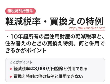 「軽減税率・買換えの特例（租税特別措置法）」とは？わかりやすく解説