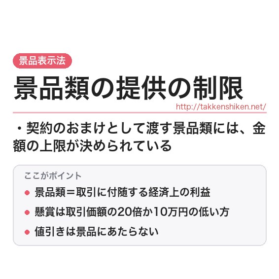 「景品類の提供の制限」とは？わかりやすく解説の要点