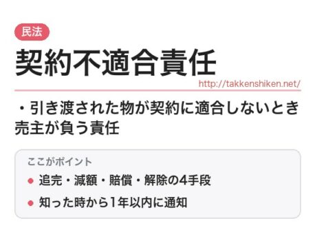 「契約不適合責任（民法）」とは？わかりやすく解説