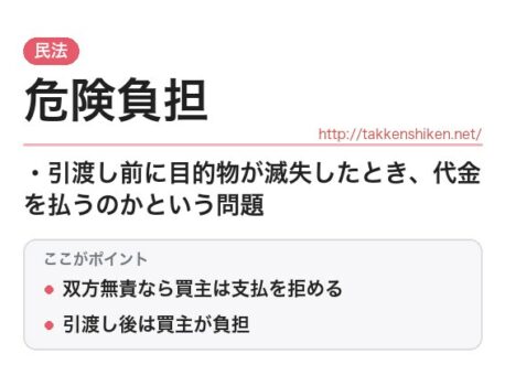 「危険負担（民法）」とは？わかりやすく解説