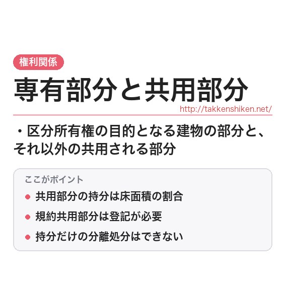 「専有部分と共用部分（区分所有法）」とは？わかりやすく解説の要点