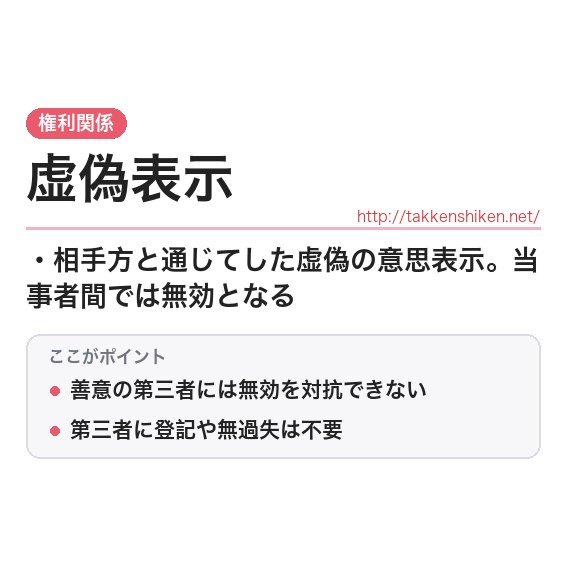 「虚偽表示（民法）」とは？わかりやすく解説の要点