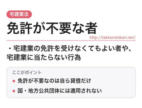 「免許が不要な者（宅建業法）」とは？わかりやすく解説