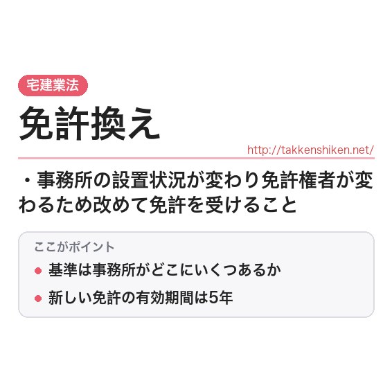 「免許換え」とは？わかりやすく解説の要点