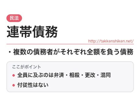 「連帯債務（民法）」とは？わかりやすく解説
