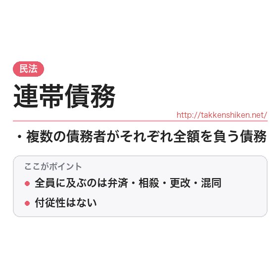 「連帯債務」とは?わかりやすく解説の要点