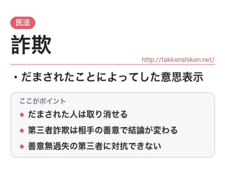 「詐欺（民法）」とは？わかりやすく解説
