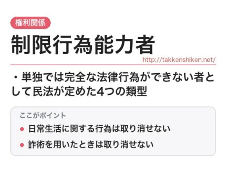 「制限行為能力者（民法）」とは？わかりやすく解説