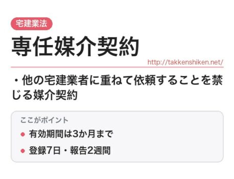 「専任媒介契約（宅建業法）」とは？わかりやすく解説