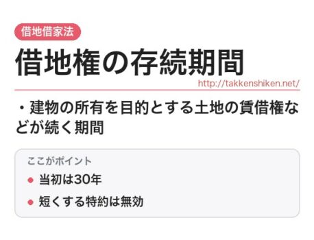 「借地権の存続期間（借地借家法）」とは？わかりやすく解説