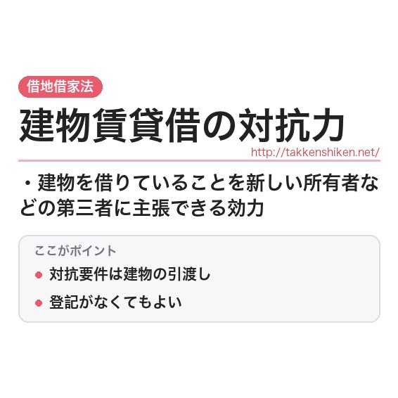 「建物賃貸借の対抗力」とは？わかりやすく解説の要点