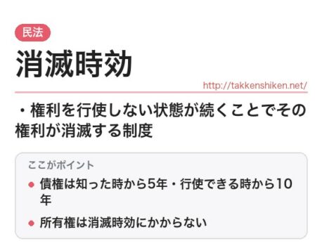 「消滅時効（民法）」とは？わかりやすく解説