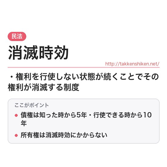 「消滅時効」とは？わかりやすく解説の要点