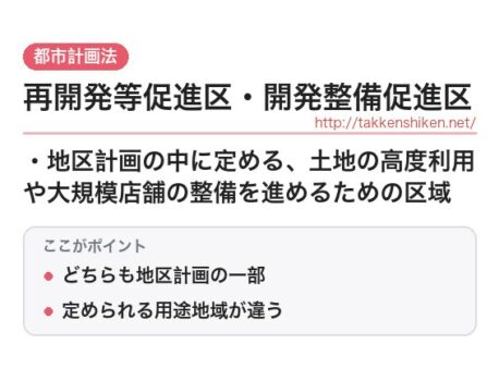 「再開発等促進区・開発整備促進区（都市計画法）」とは？わかりやすく解説