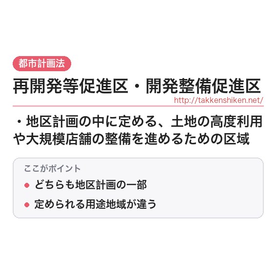 「再開発等促進区・開発整備促進区」とは？わかりやすく解説の要点