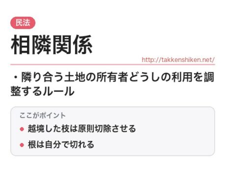 「相隣関係（民法）」とは？わかりやすく解説