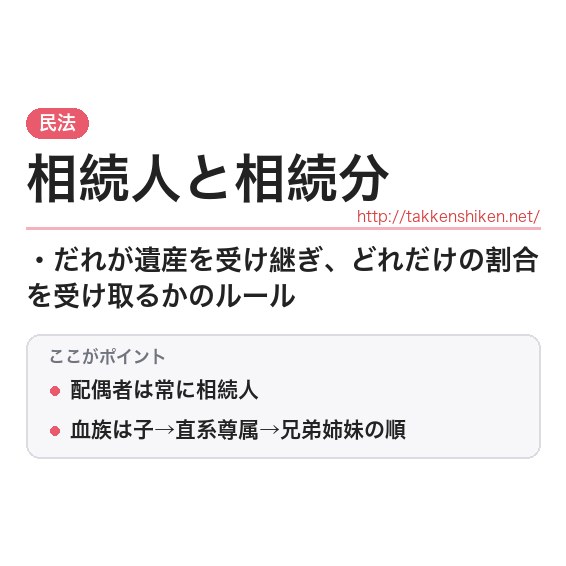 「相続人と相続分」とは？わかりやすく解説の要点
