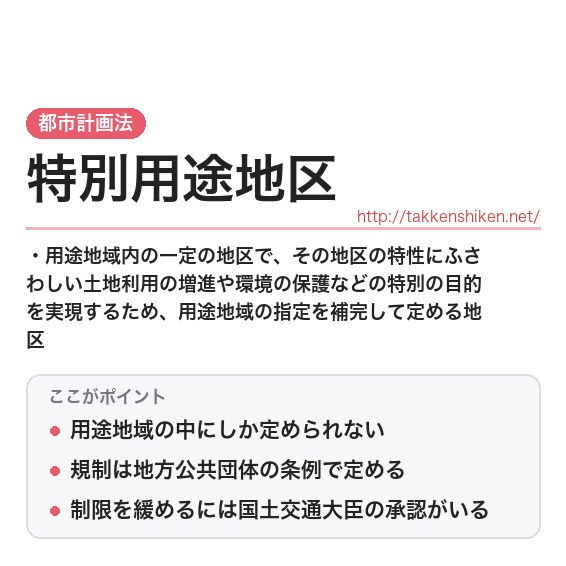 「特別用途地区」とは？わかりやすく解説の要点