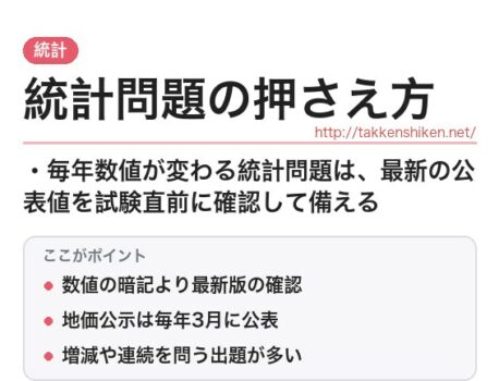 「宅建の統計問題の押さえ方」とは？わかりやすく解説