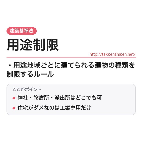 「用途制限」とは？わかりやすく解説の要点