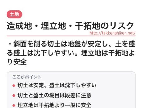 「造成地・埋立地・干拓地のリスク（土地）」とは？わかりやすく解説